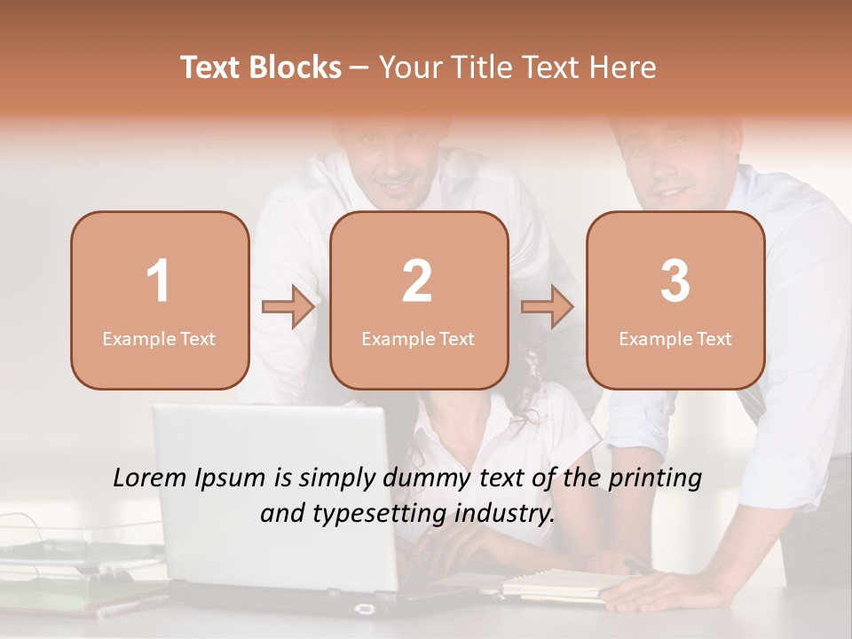 Men Adults Employees PowerPoint Template