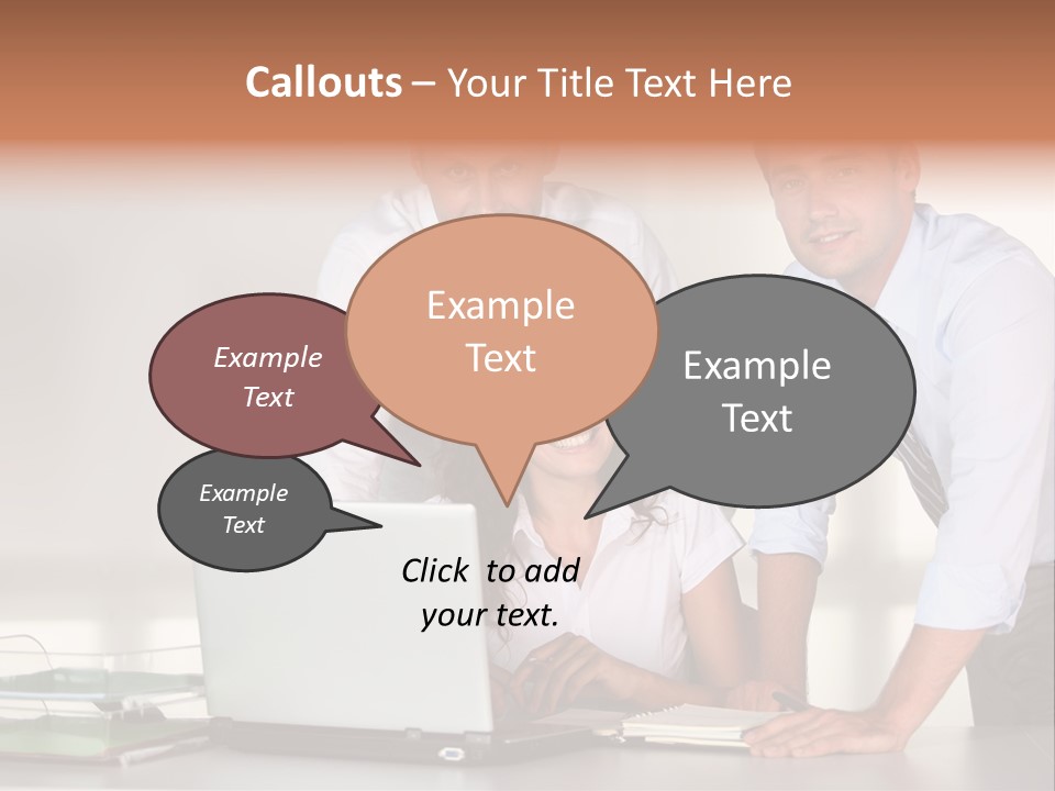 Men Adults Employees PowerPoint Template