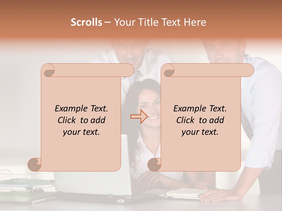 Men Adults Employees PowerPoint Template