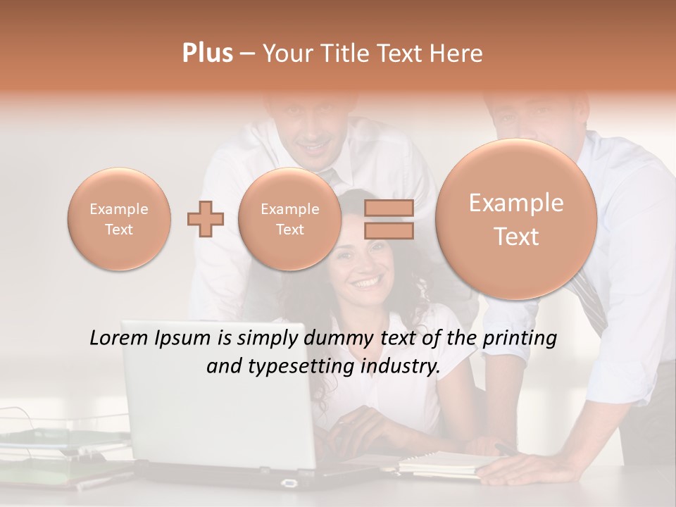 Men Adults Employees PowerPoint Template