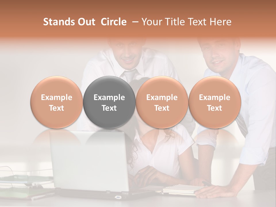 Men Adults Employees PowerPoint Template