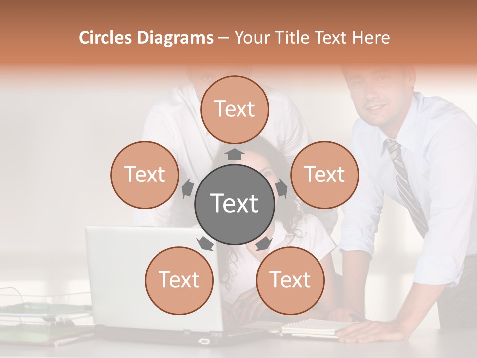 Men Adults Employees PowerPoint Template