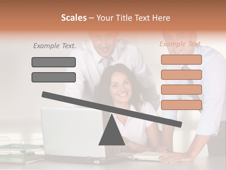 Men Adults Employees PowerPoint Template