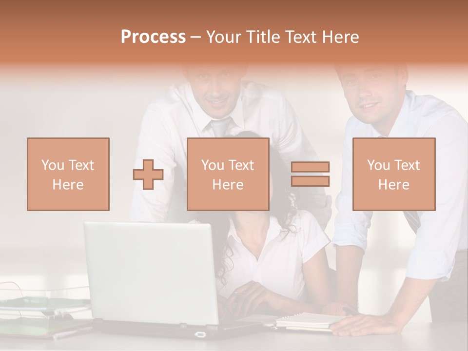 Men Adults Employees PowerPoint Template