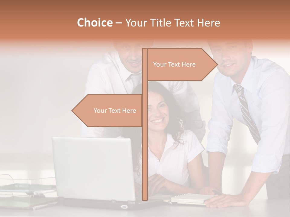 Men Adults Employees PowerPoint Template