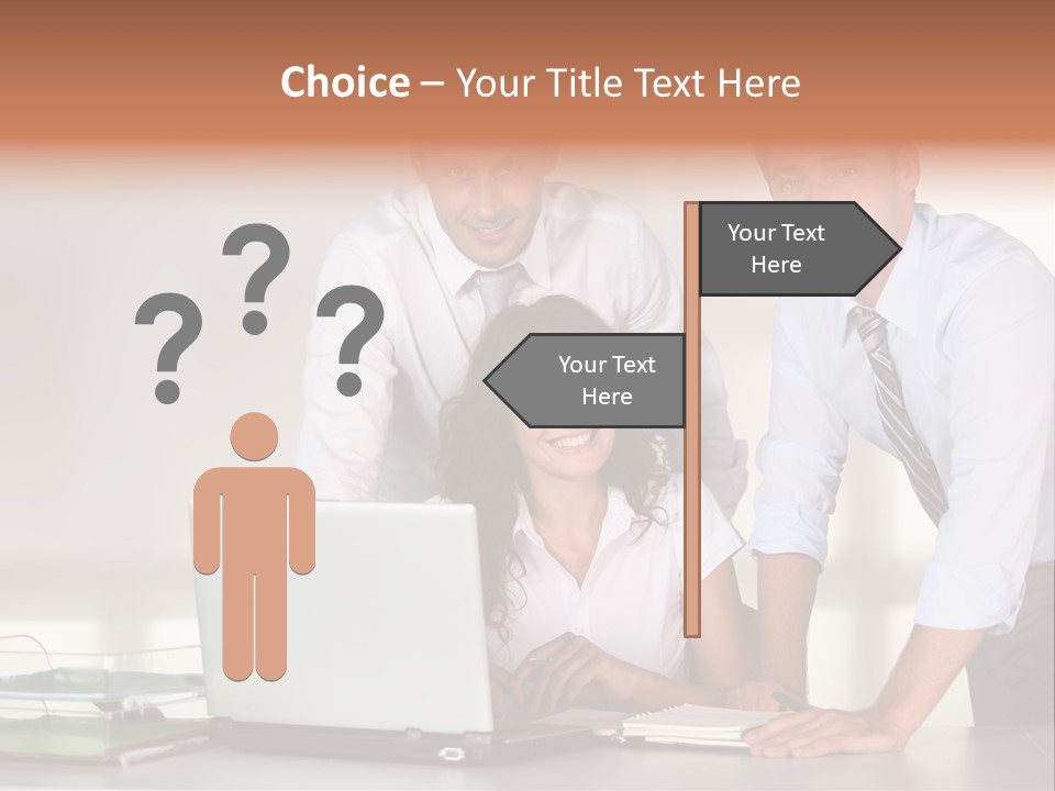 Men Adults Employees PowerPoint Template