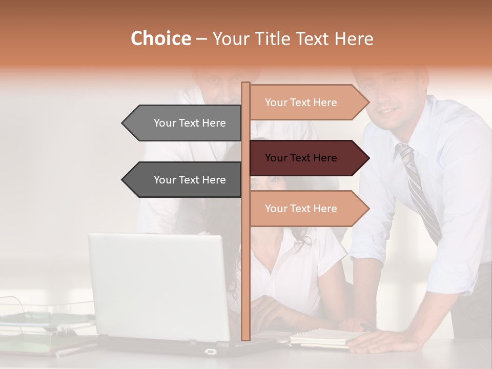Men Adults Employees PowerPoint Template