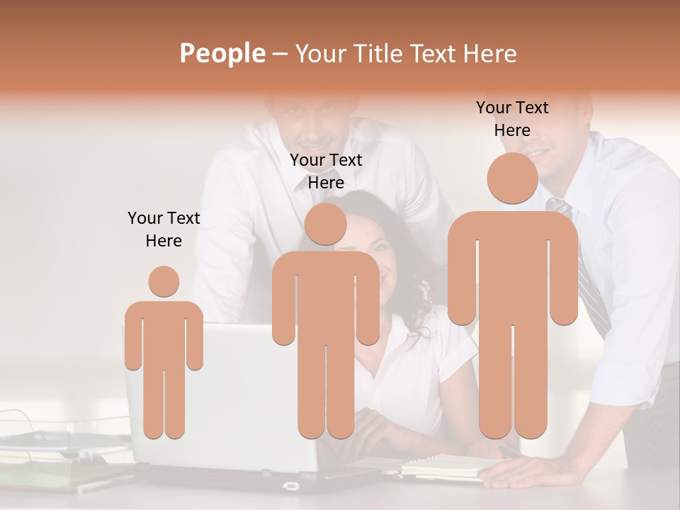 Men Adults Employees PowerPoint Template