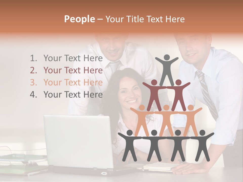 Men Adults Employees PowerPoint Template