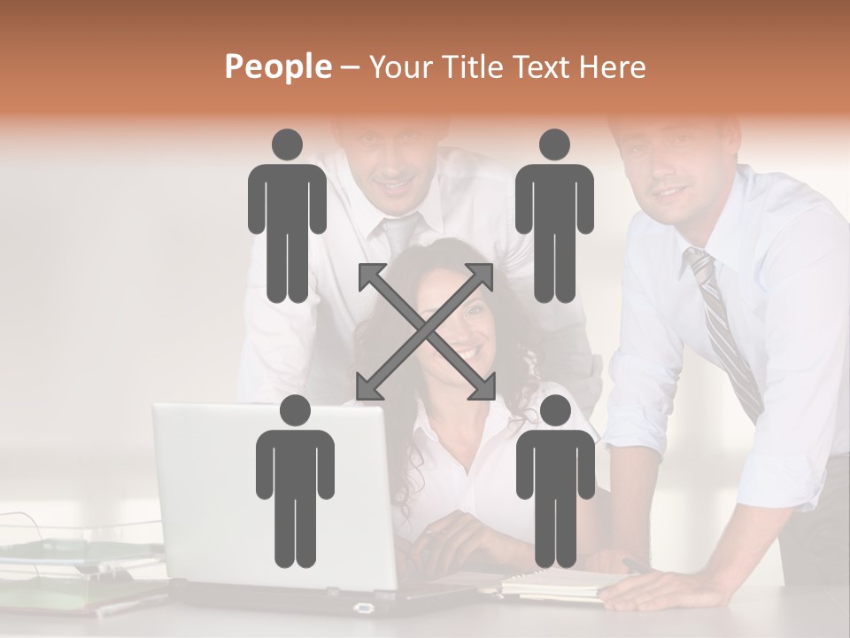 Men Adults Employees PowerPoint Template