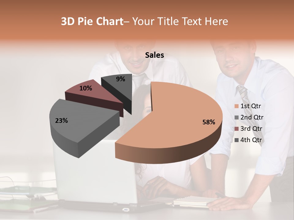 Men Adults Employees PowerPoint Template