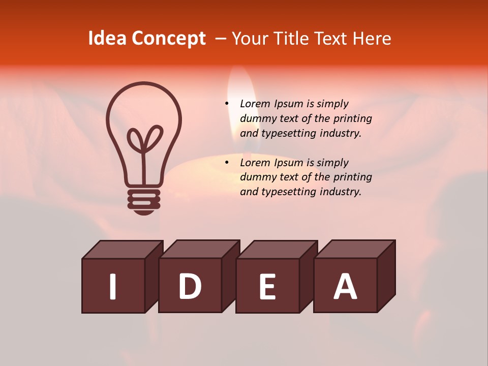 Hand Cupped Hold PowerPoint Template
