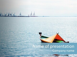 Water Harbor Sea PowerPoint Template