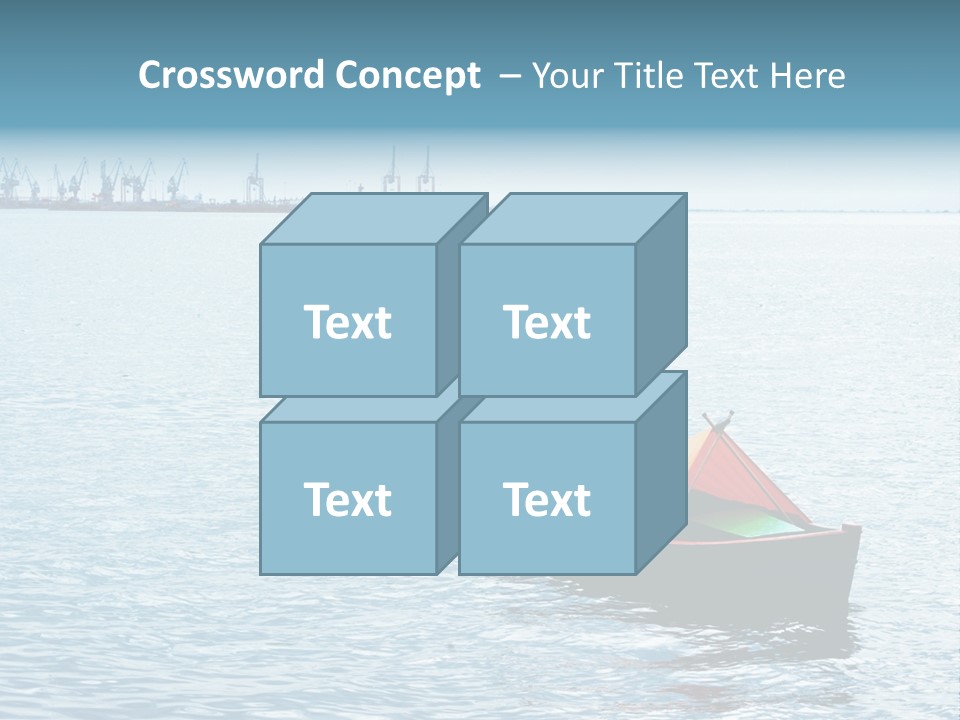 Water Harbor Sea PowerPoint Template
