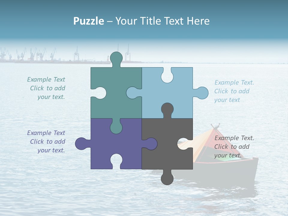 Water Harbor Sea PowerPoint Template