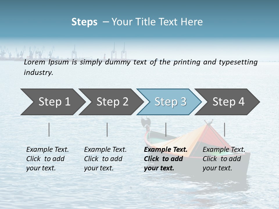Water Harbor Sea PowerPoint Template