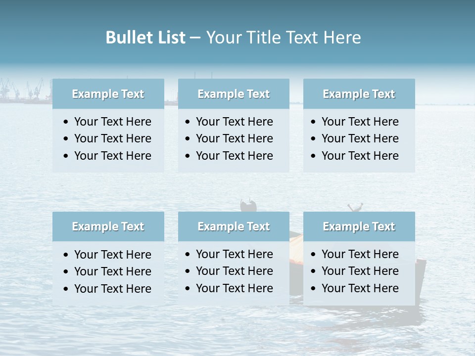 Water Harbor Sea PowerPoint Template