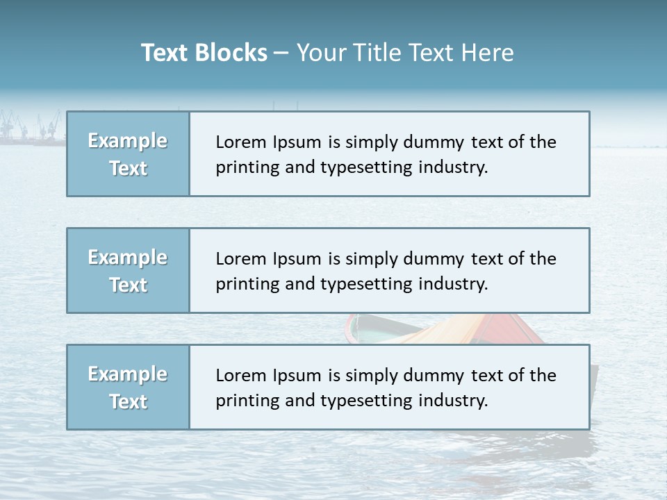 Water Harbor Sea PowerPoint Template