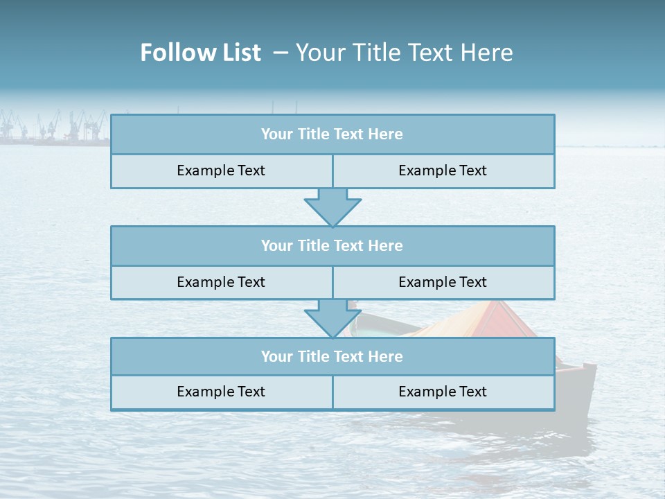 Water Harbor Sea PowerPoint Template