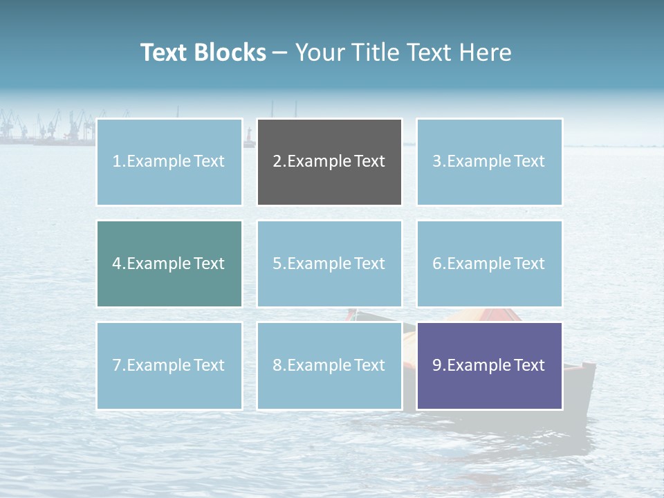 Water Harbor Sea PowerPoint Template