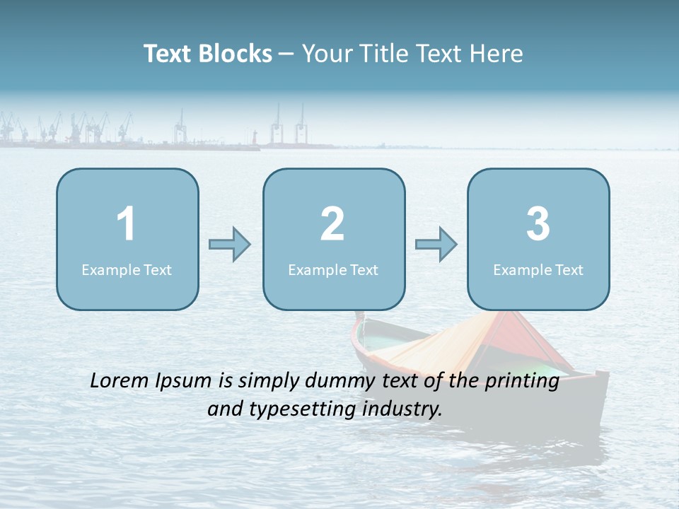 Water Harbor Sea PowerPoint Template