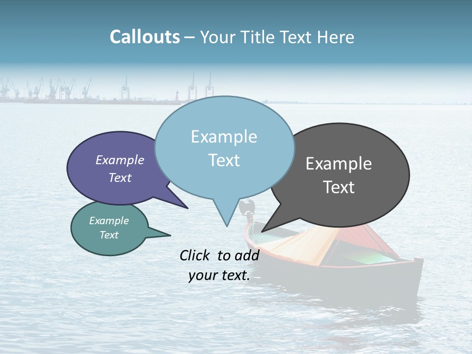 Water Harbor Sea PowerPoint Template