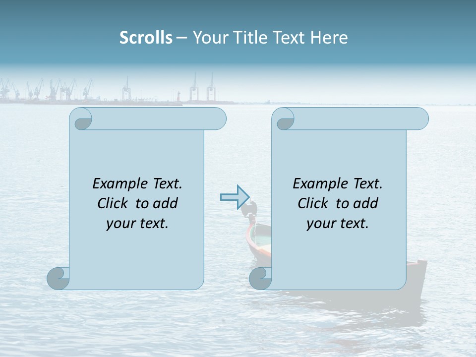 Water Harbor Sea PowerPoint Template