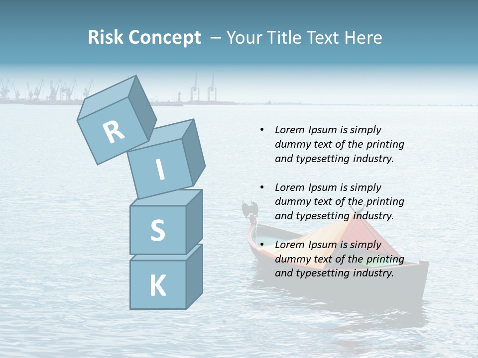 Water Harbor Sea PowerPoint Template