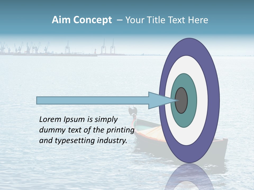 Water Harbor Sea PowerPoint Template