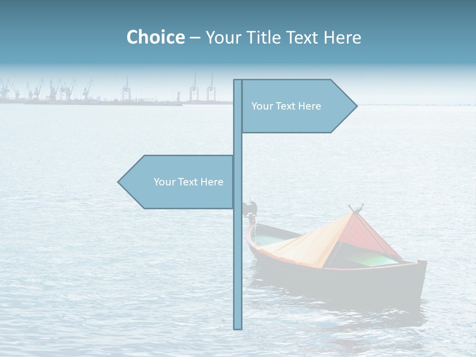 Water Harbor Sea PowerPoint Template