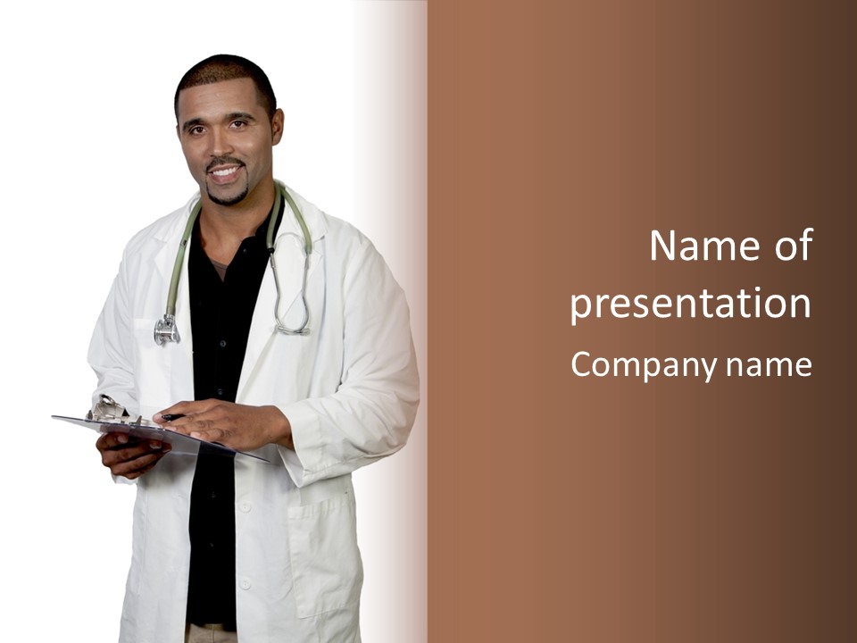 Happy Handsome Professional PowerPoint Template