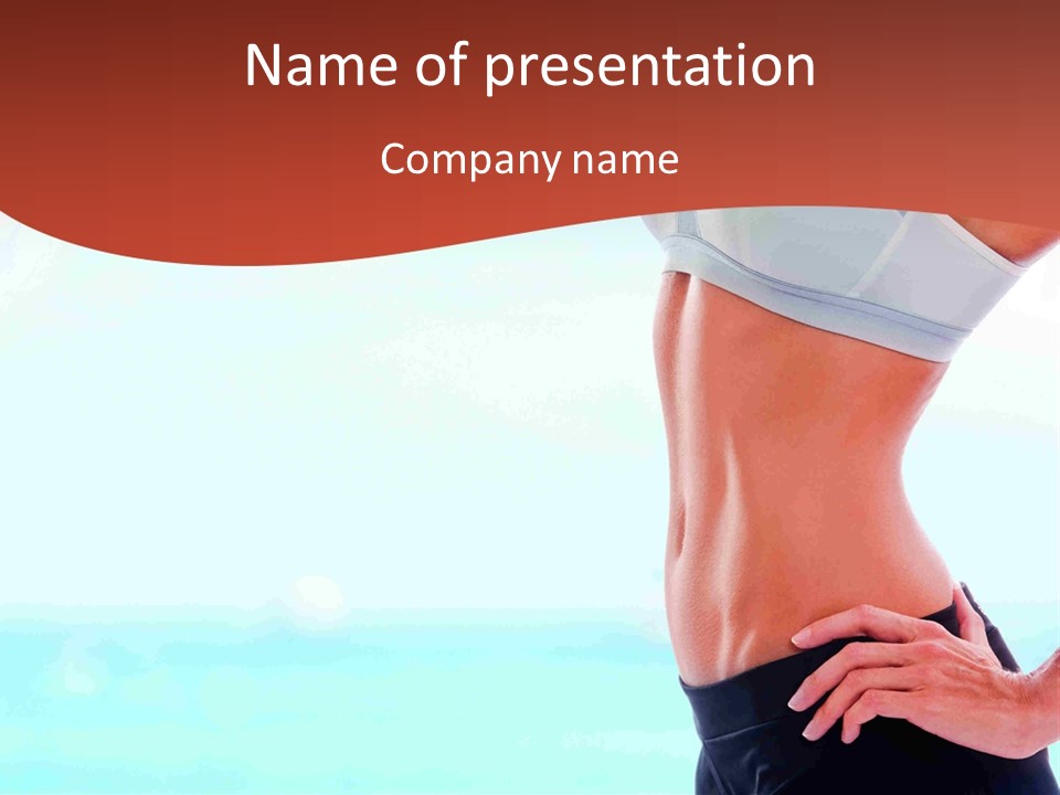 Fitness Losing Sea PowerPoint Template