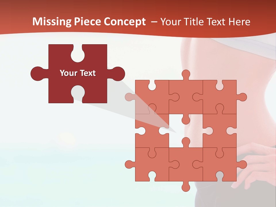 Fitness Losing Sea PowerPoint Template