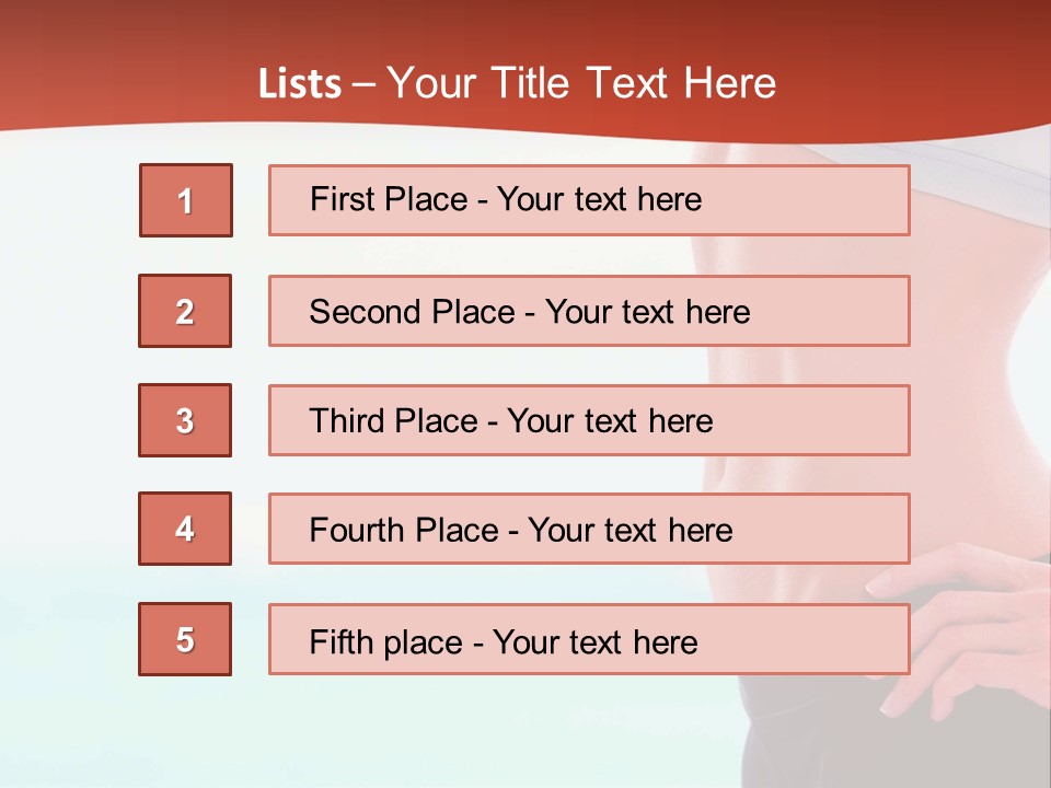Fitness Losing Sea PowerPoint Template