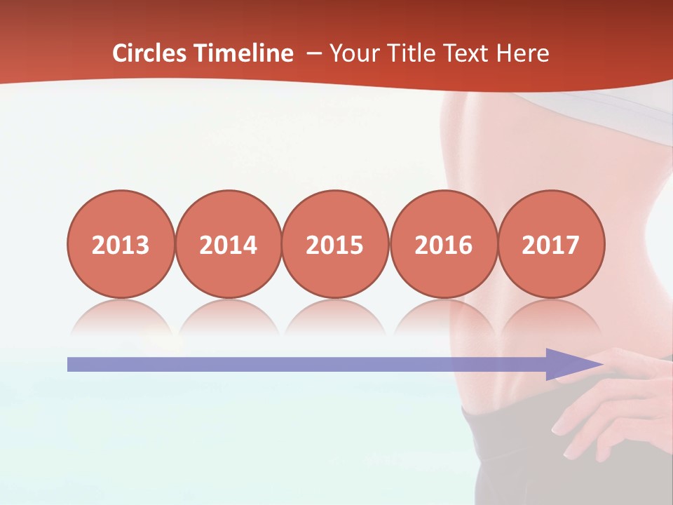 Fitness Losing Sea PowerPoint Template