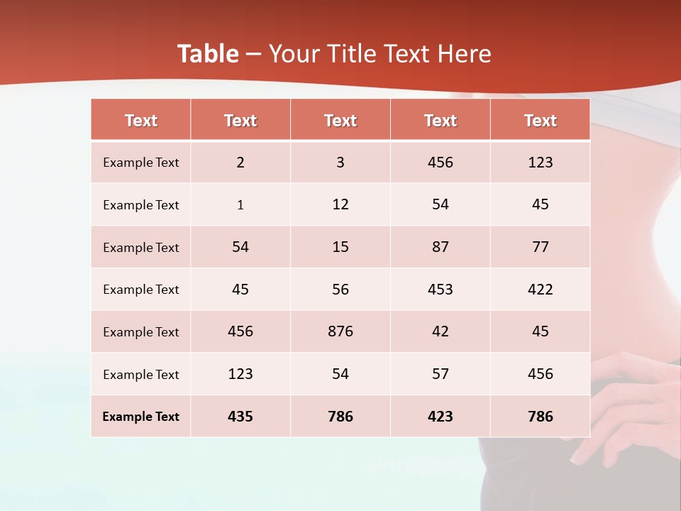 Fitness Losing Sea PowerPoint Template