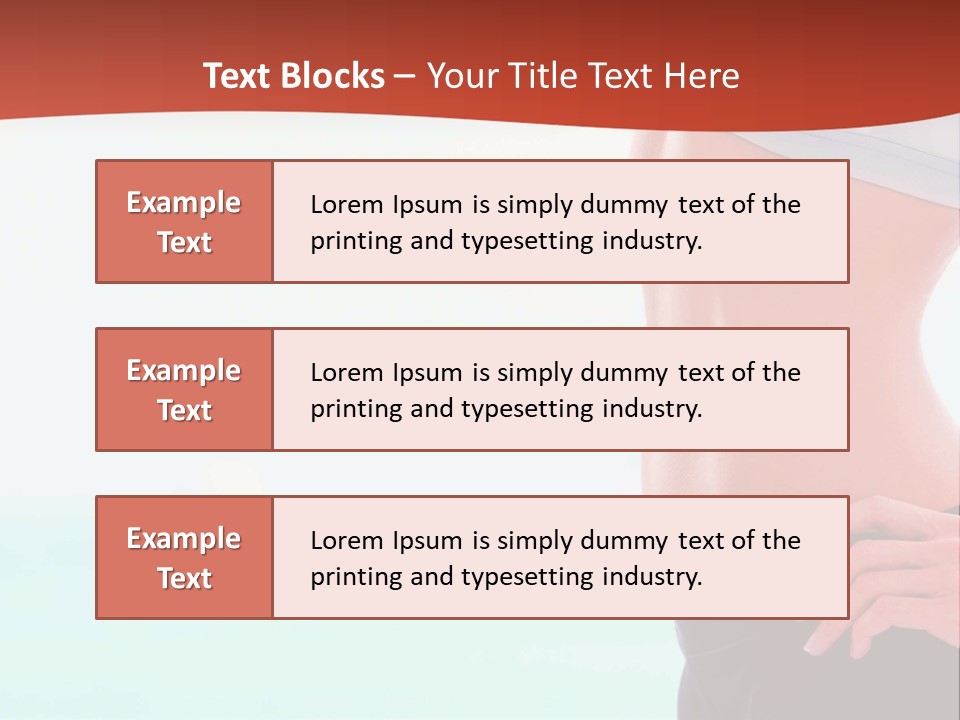 Fitness Losing Sea PowerPoint Template