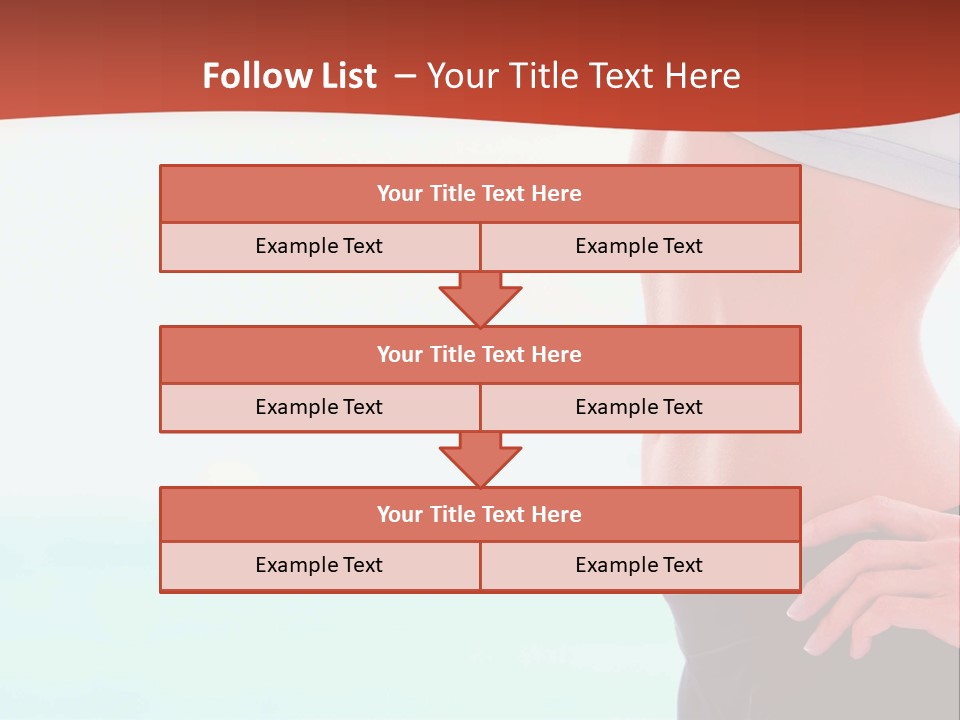 Fitness Losing Sea PowerPoint Template