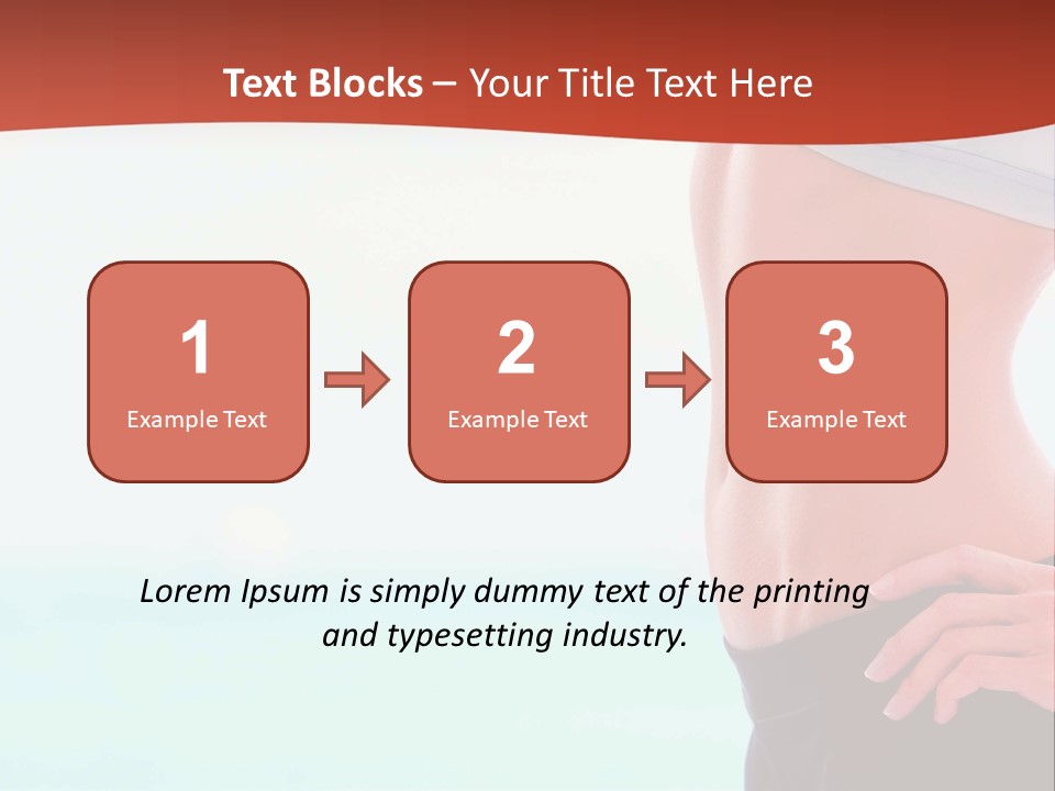 Fitness Losing Sea PowerPoint Template