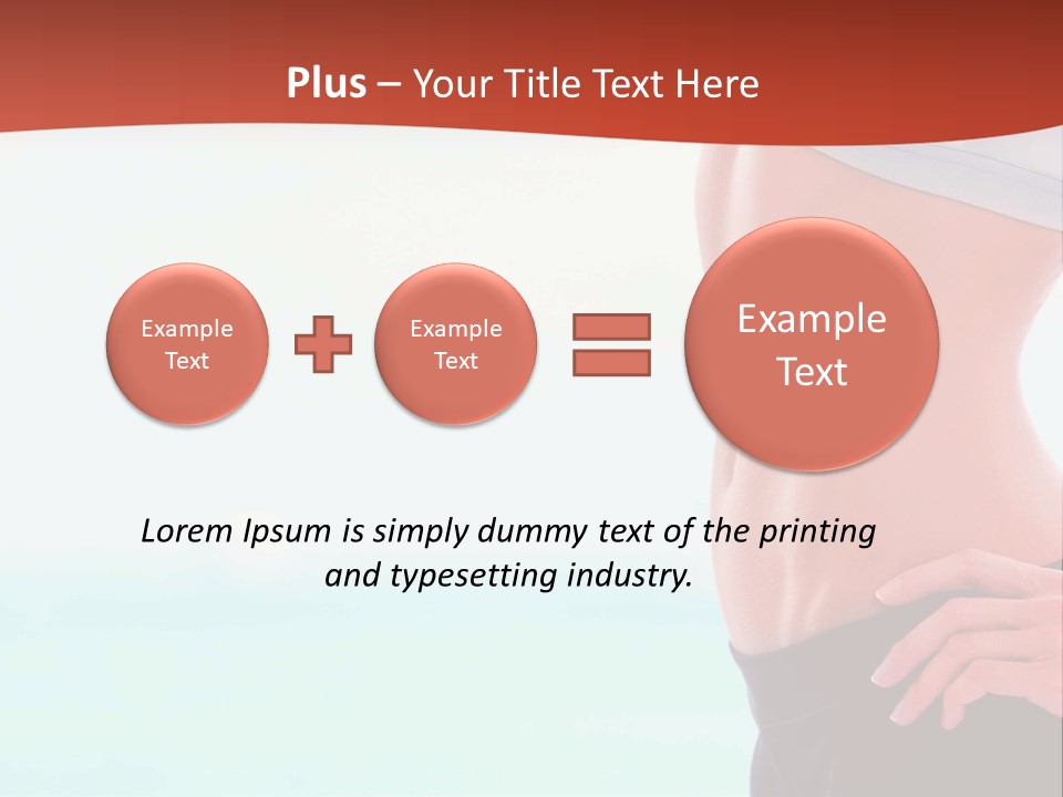 Fitness Losing Sea PowerPoint Template