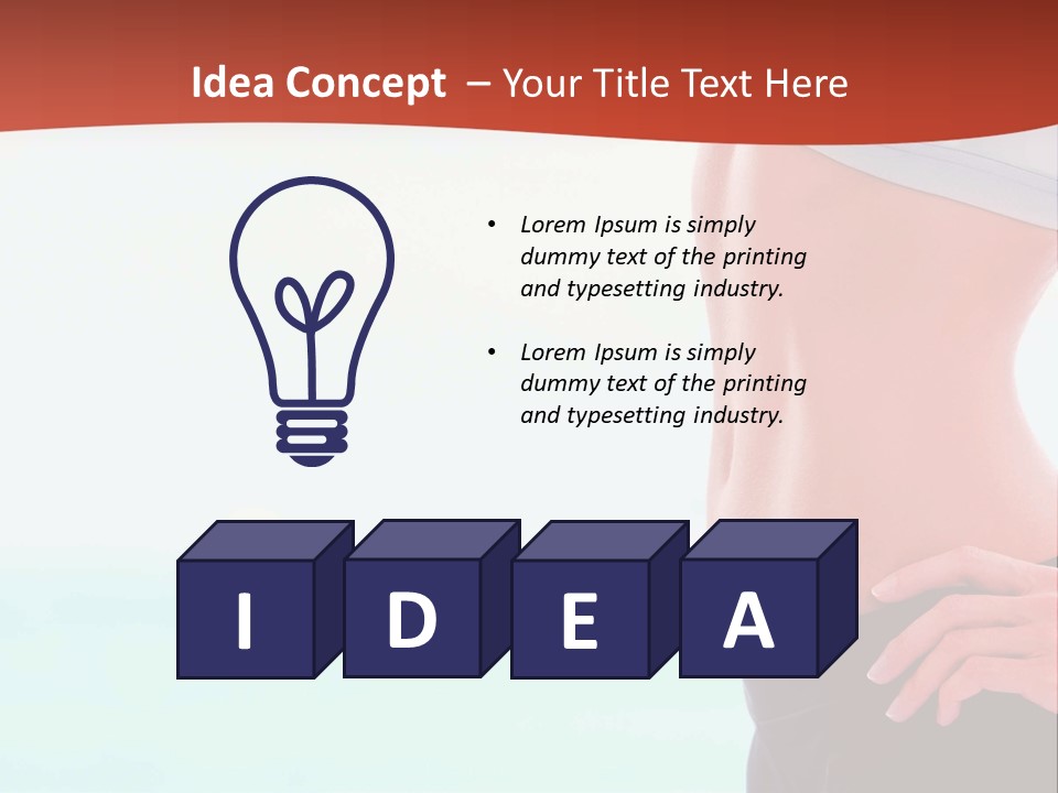 Fitness Losing Sea PowerPoint Template