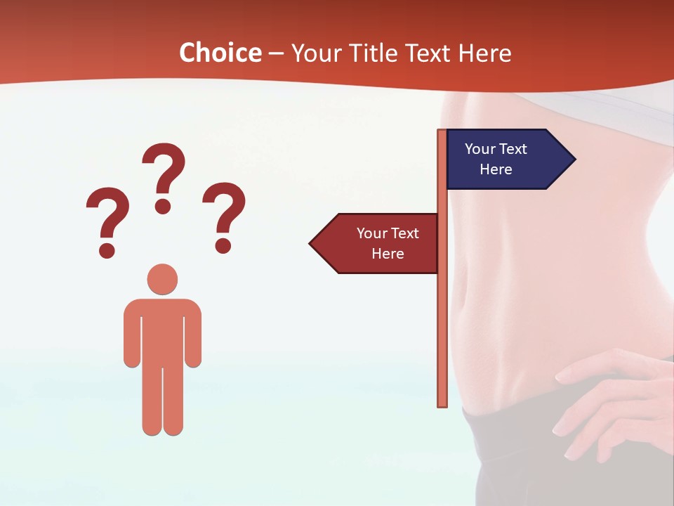 Fitness Losing Sea PowerPoint Template