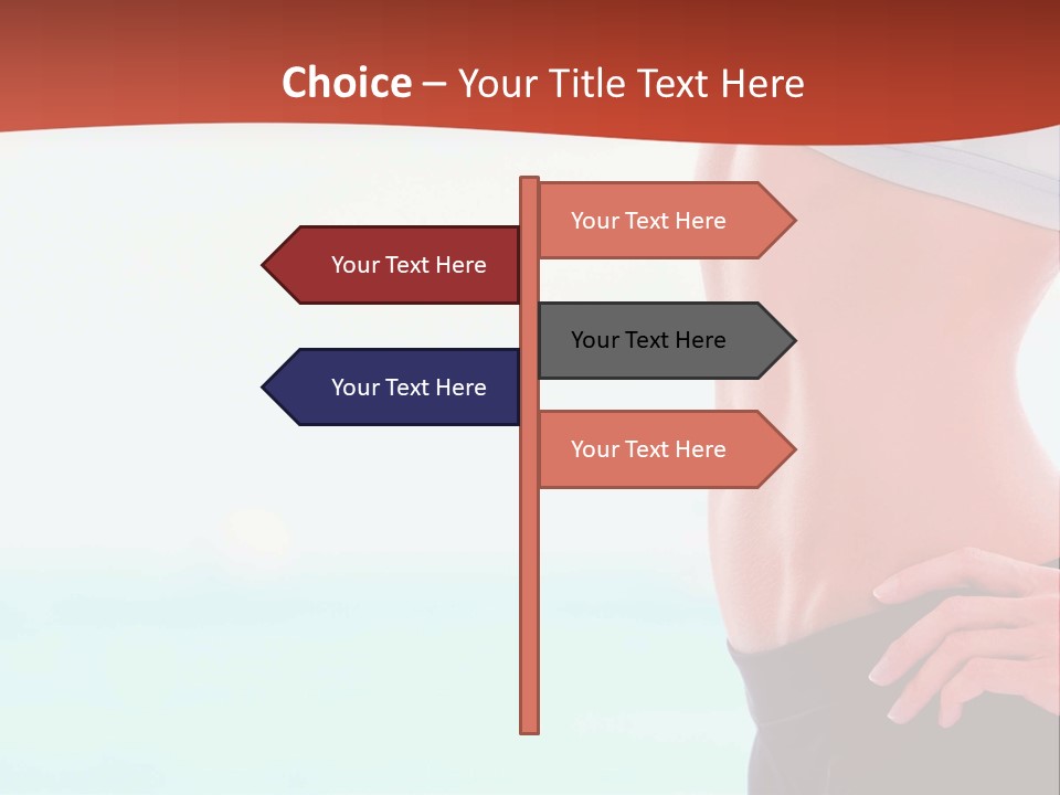 Fitness Losing Sea PowerPoint Template