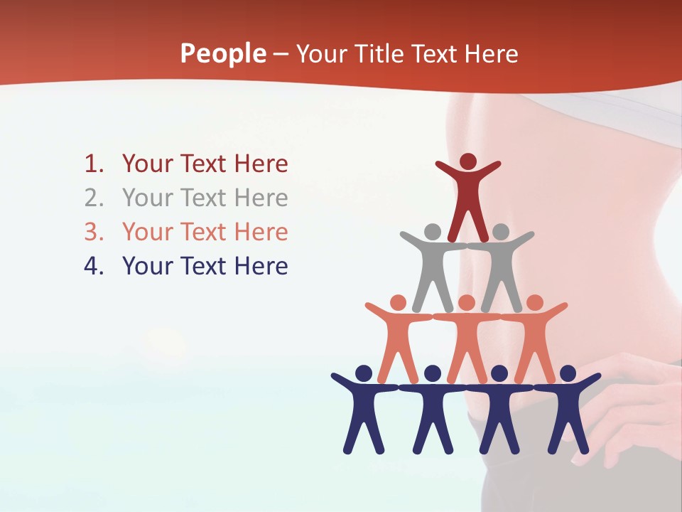 Fitness Losing Sea PowerPoint Template