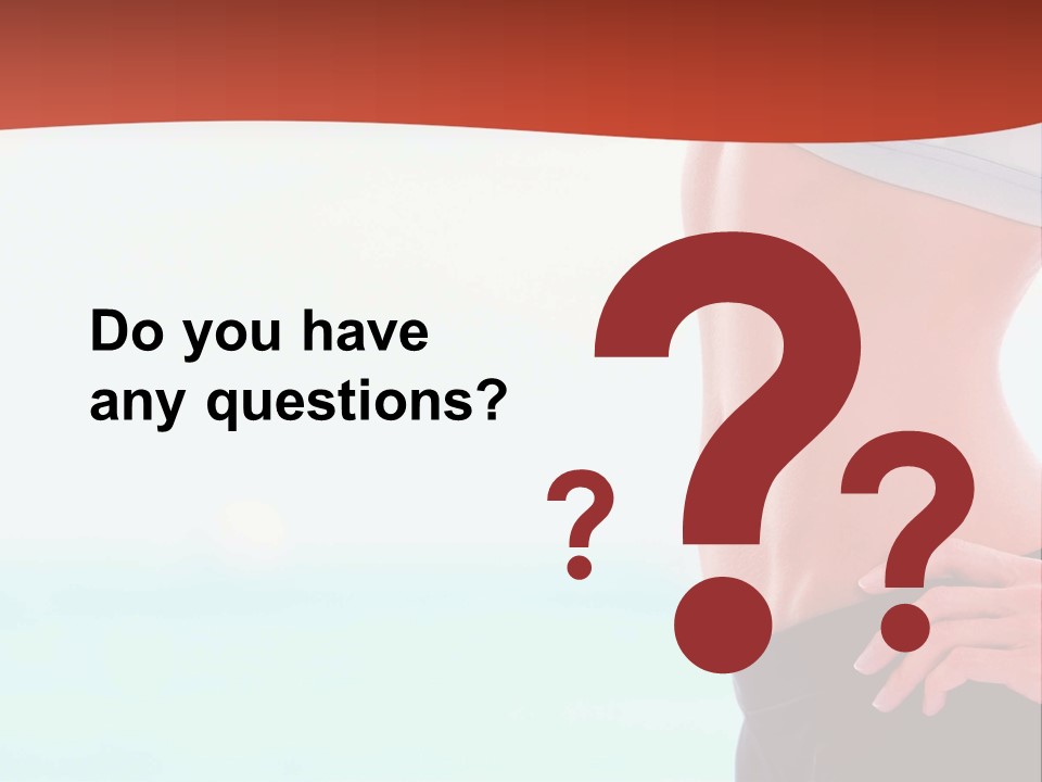 Fitness Losing Sea PowerPoint Template