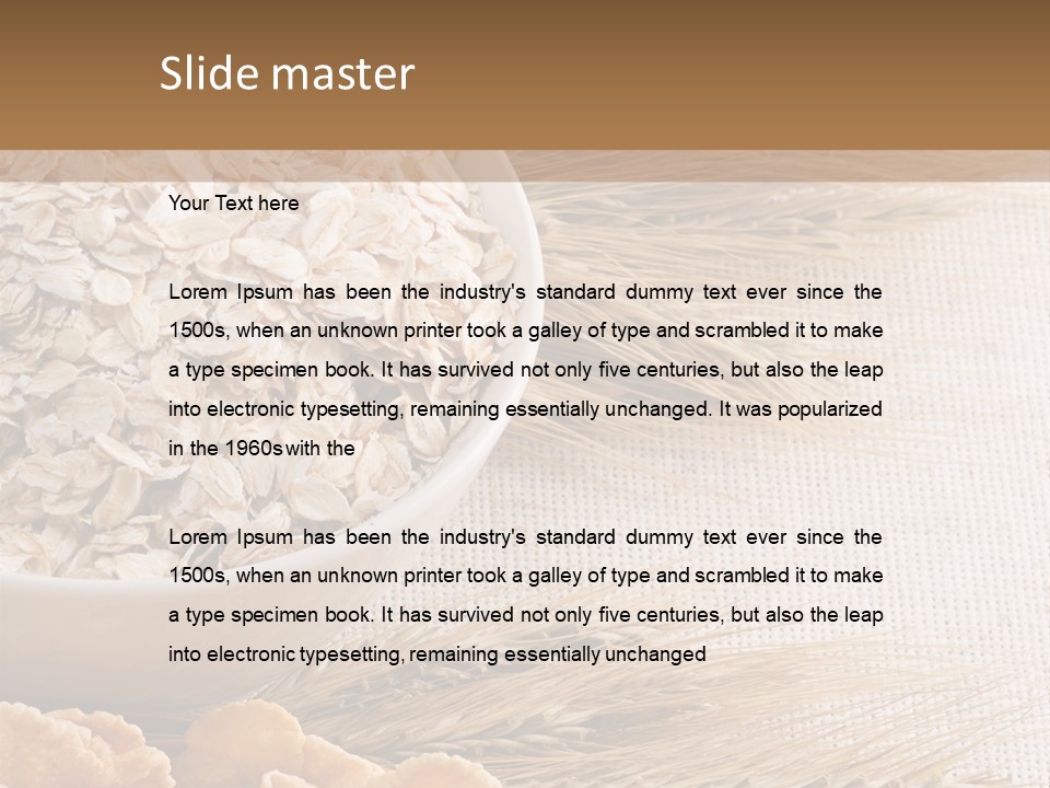 Lunch Pot Natural PowerPoint Template