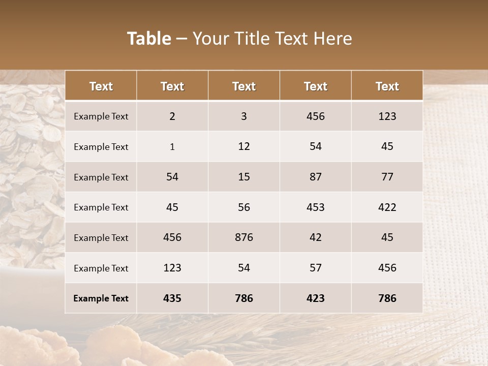 Lunch Pot Natural PowerPoint Template