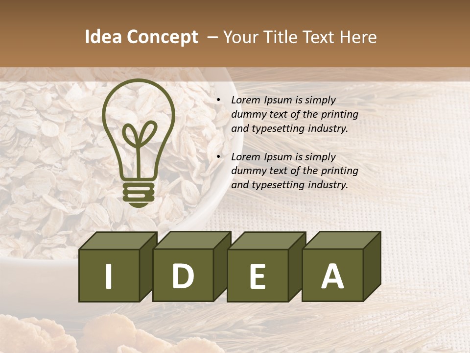 Lunch Pot Natural PowerPoint Template