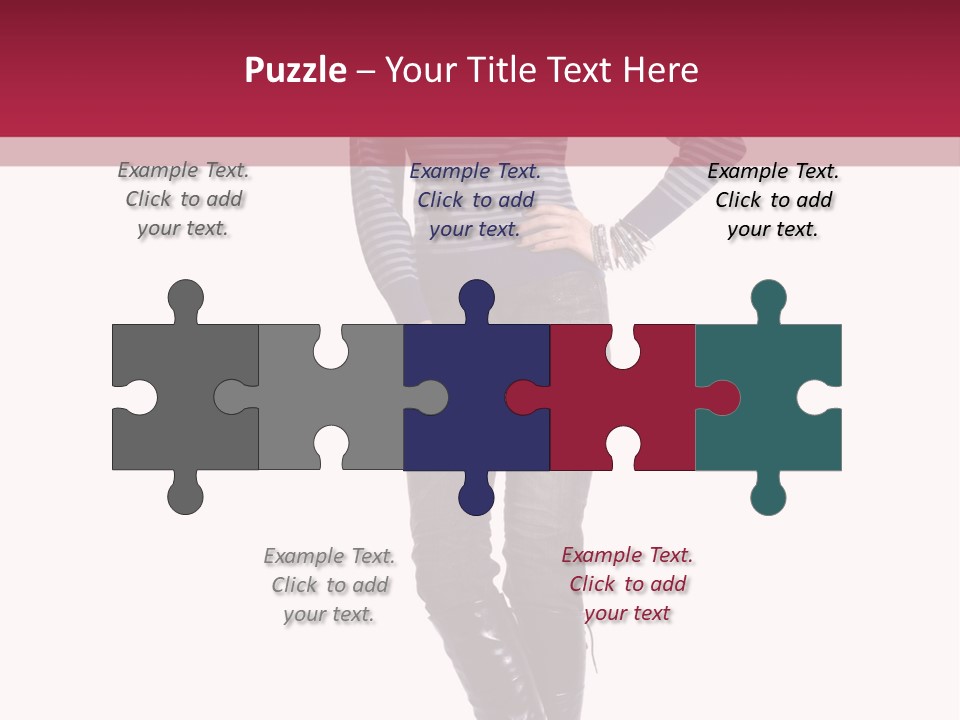 Elegance Young Scarf PowerPoint Template