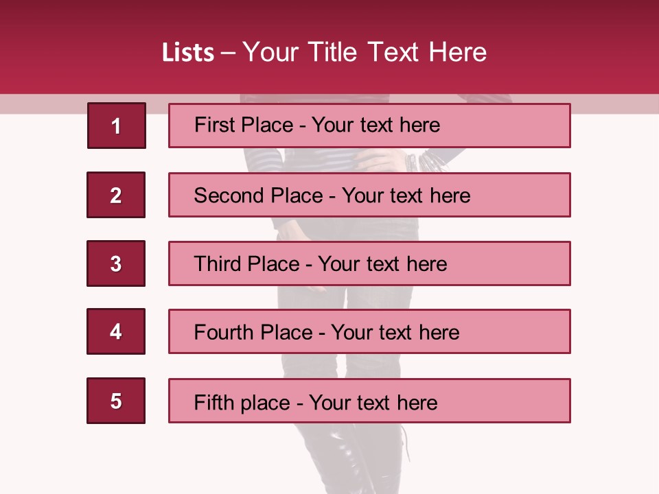Elegance Young Scarf PowerPoint Template